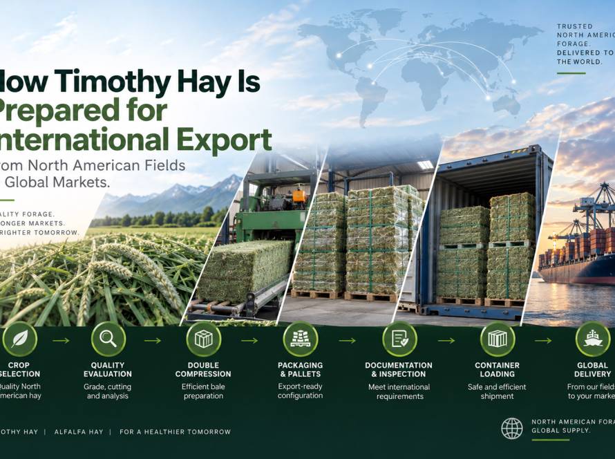 How Timothy Hay Is Prepared for International Export